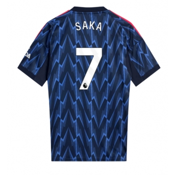 Arsenal Bukayo Saka #7 Maglia Gara Trasferta Repliche 2025-26 Maniche Corte